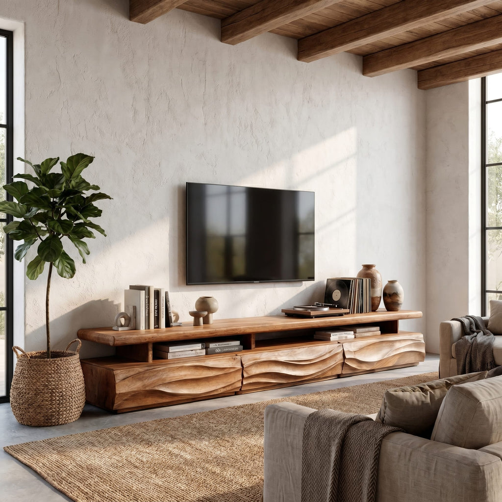 Wave Solid TV Cabinet