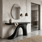 Modern Sculptural Foyer Console Table