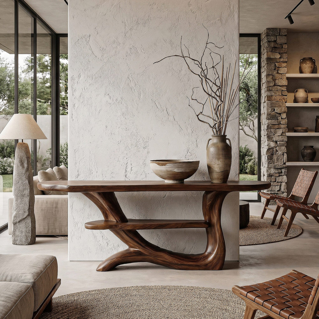Tree-inspired Storage Console Table