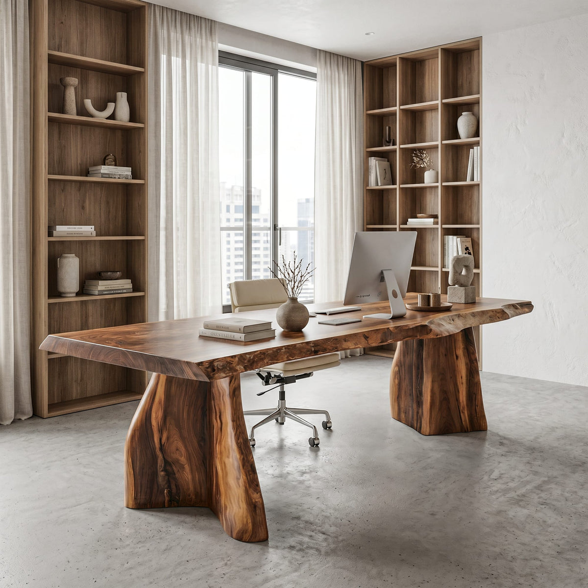Live Edge Sculptural Desk