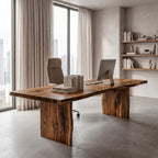 Live Edge Solid Executive Desk