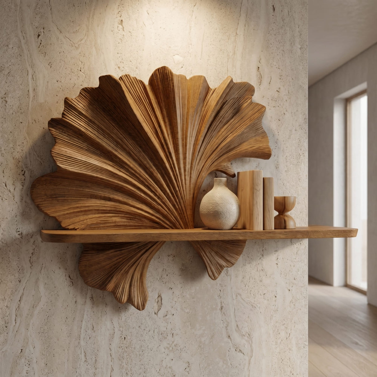 Shape Floating Solid Wall Shelf