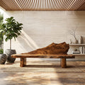 Live Edge Foyer Bench