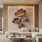 Organic Shape Floating Wall Shelf