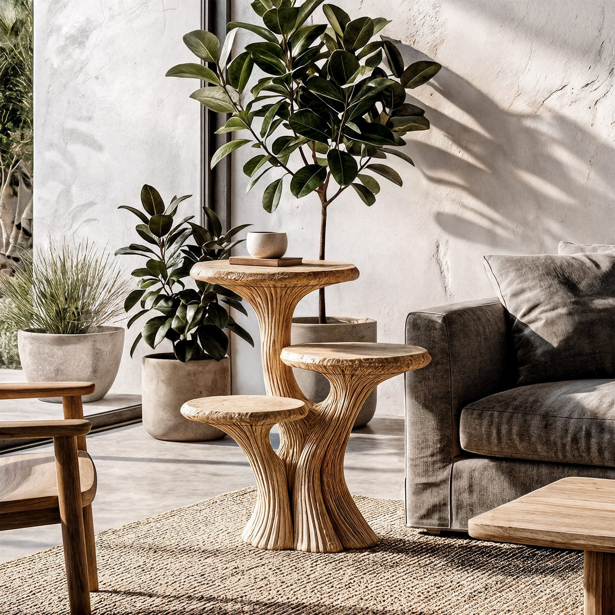 Sculptural Contemporary Nightstand