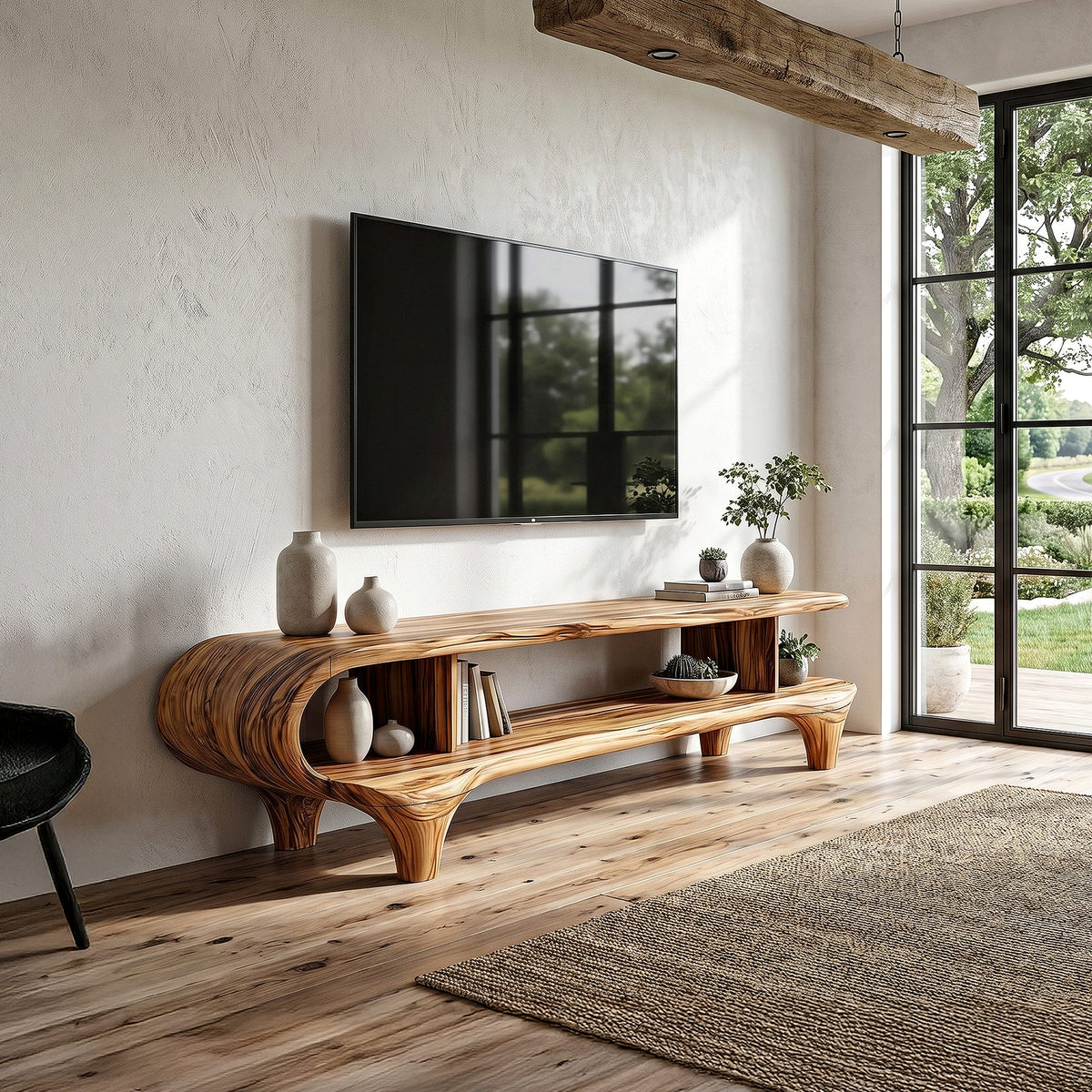 Curved Frame TV Cabinet