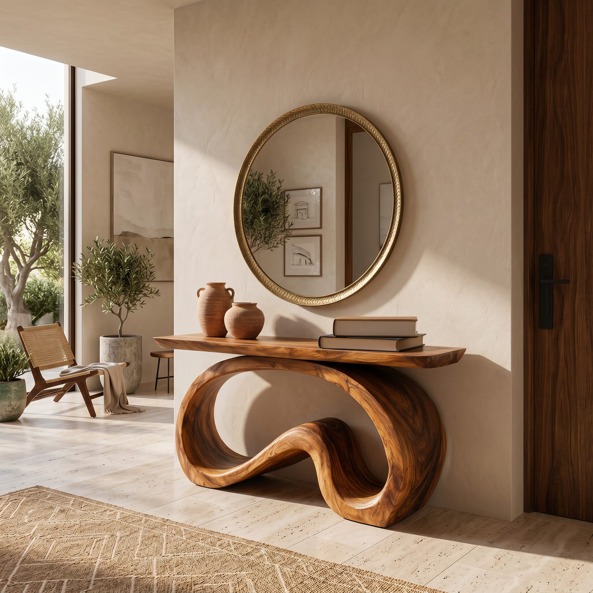 Artistic Flowing Console Table