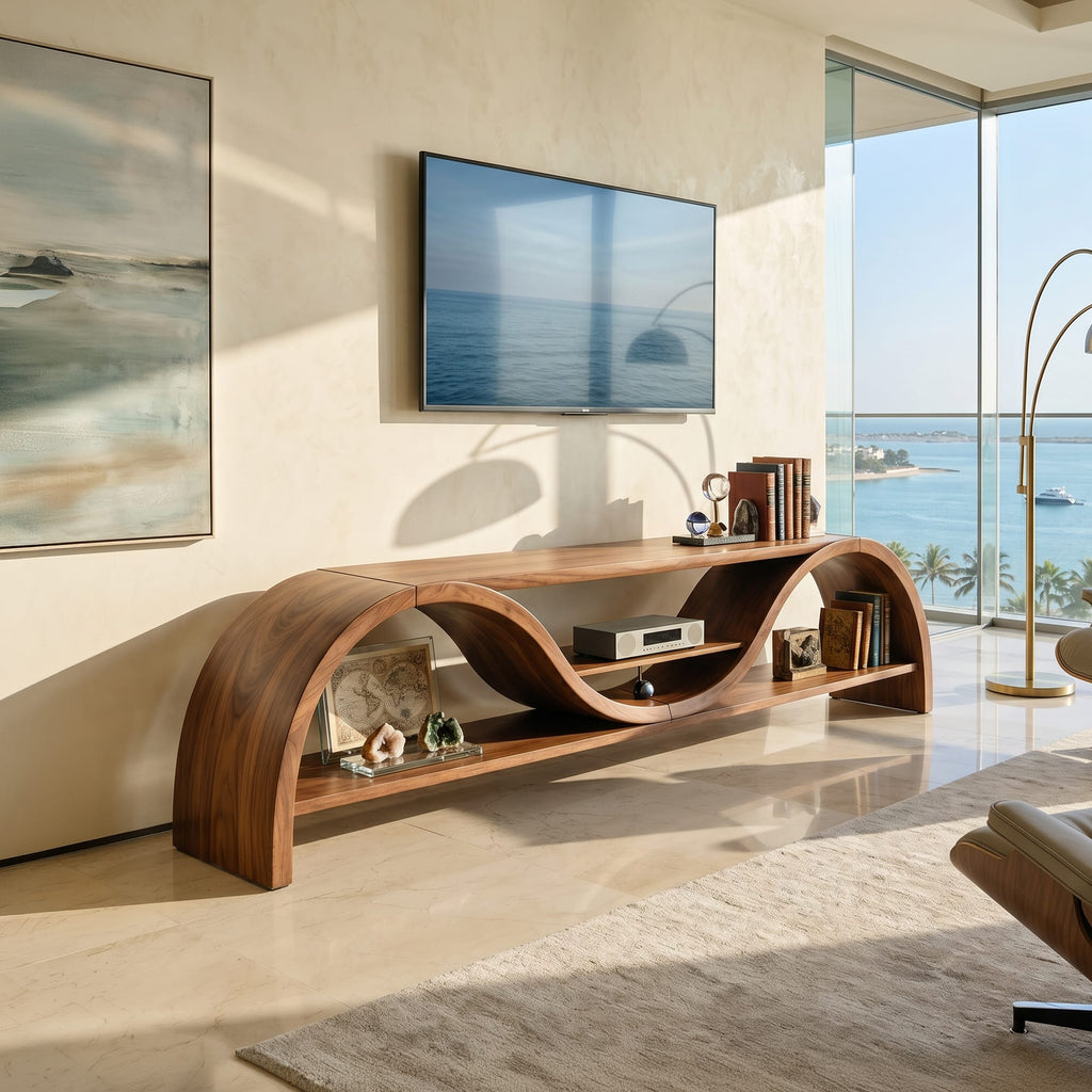 Contemporary Organic Media TV Cabinet