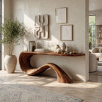 Live Edge Entryway Organic Console Table