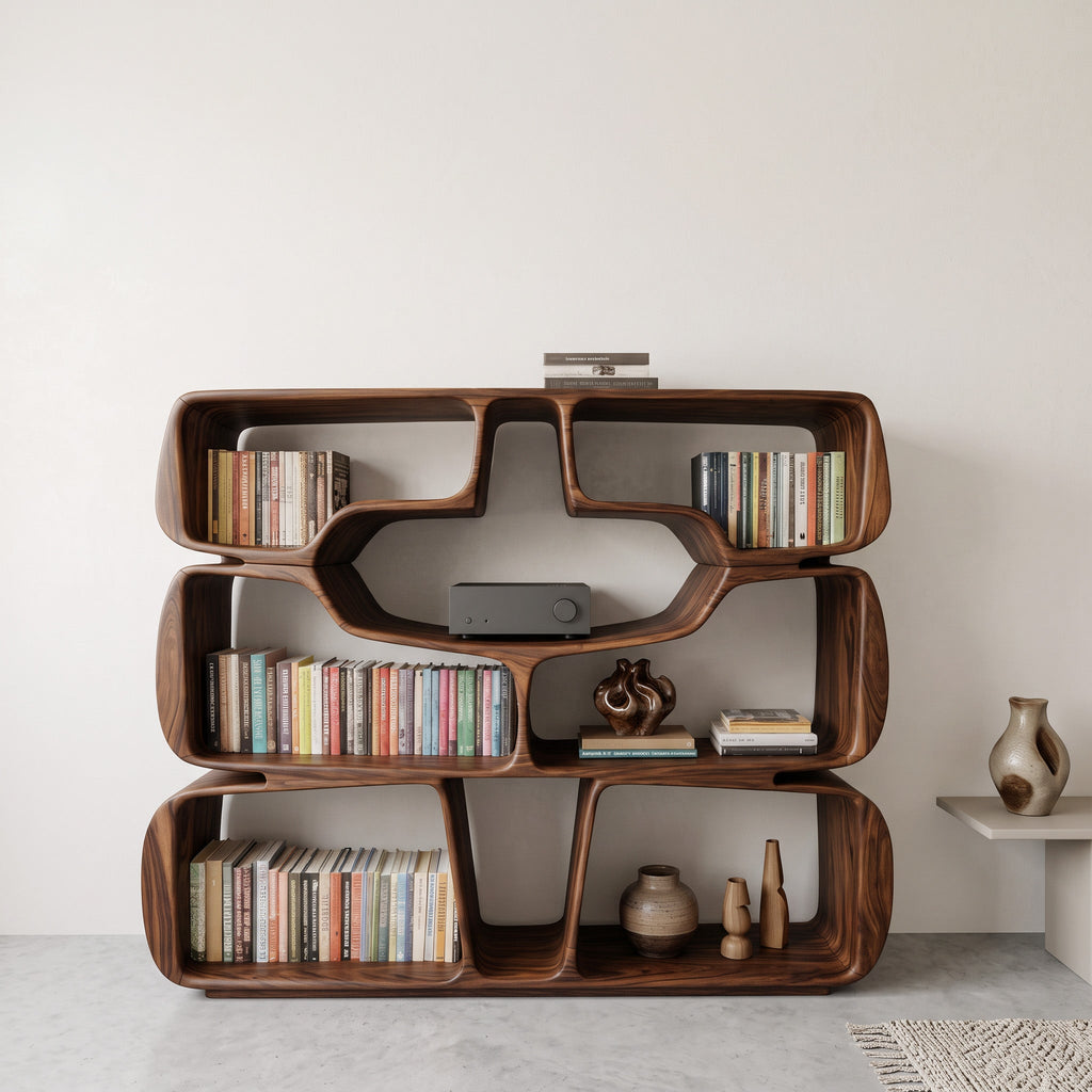 Sculptural Curves Bookshelf