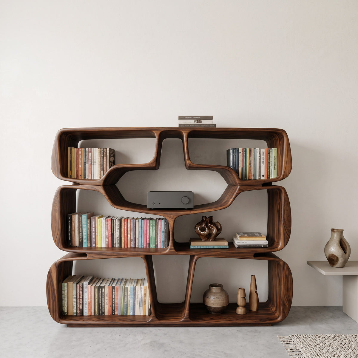 Sculptural Curves Bookshelf