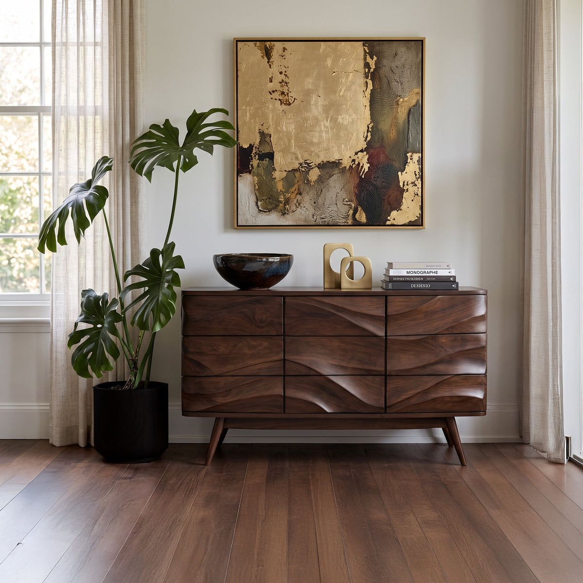 Curved Modern Sideboard
