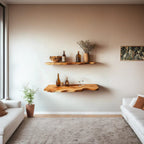 Custom Floating Shelves Wall Shelves Rustic Decor Office Gift, solid wood, built to order