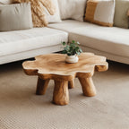 Farmhouse Living Edge Coffee Table with Reclaimed, solid wood, built to order