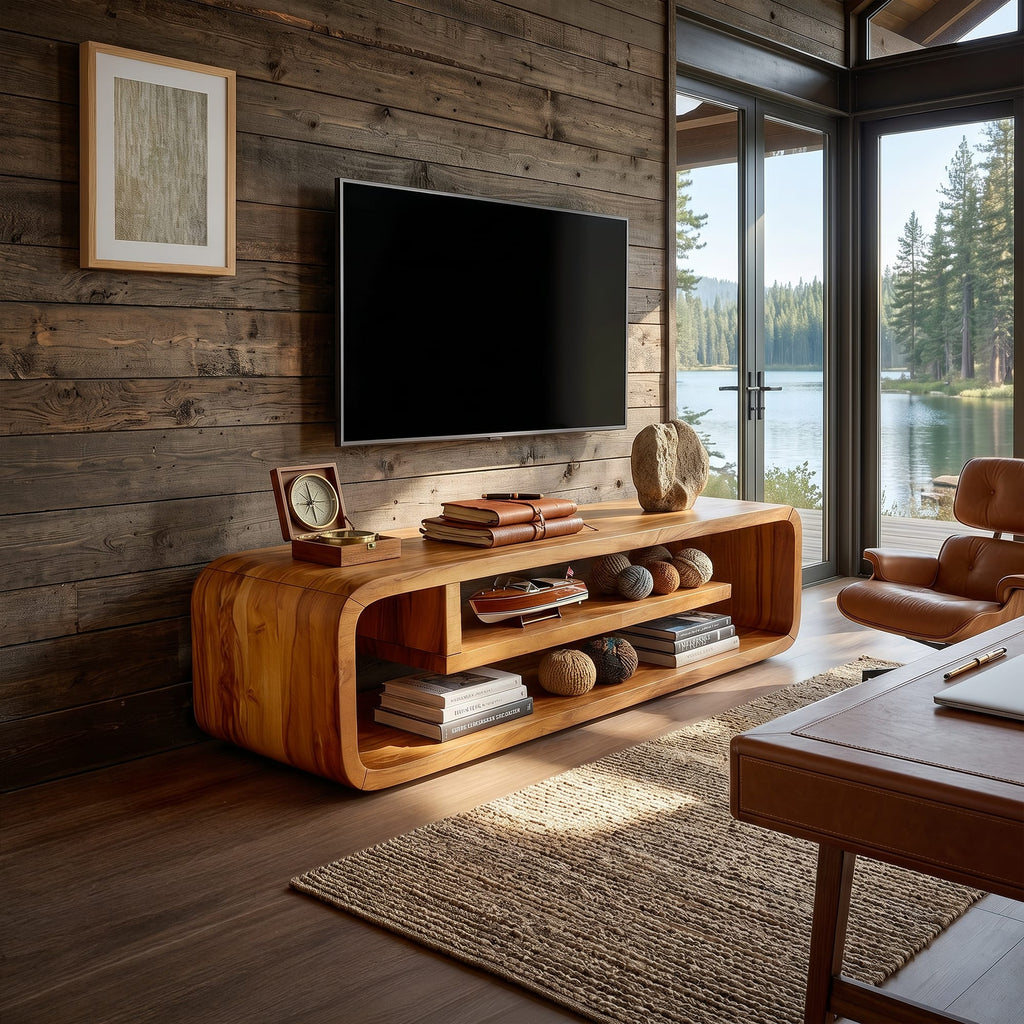 Curved Buffet TV Cabinet