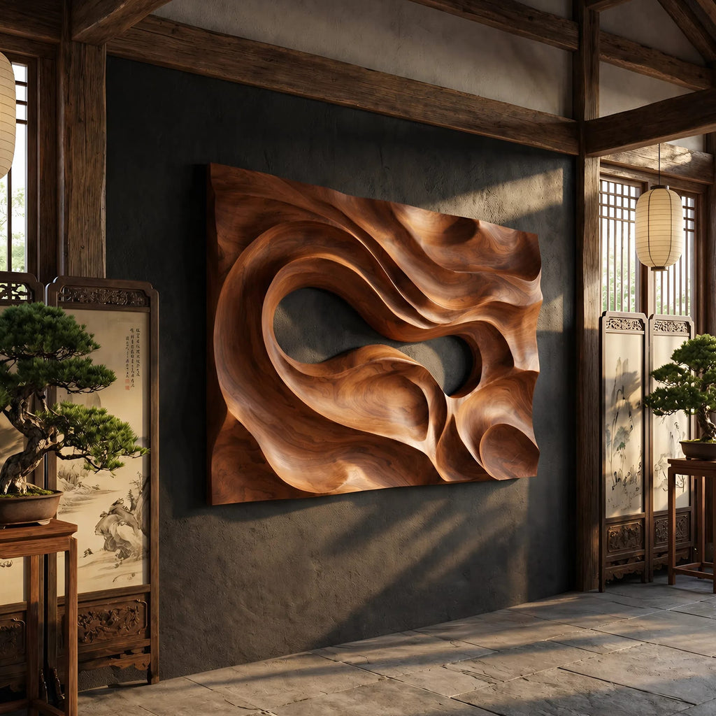 Mid Century Textured Wall Art
