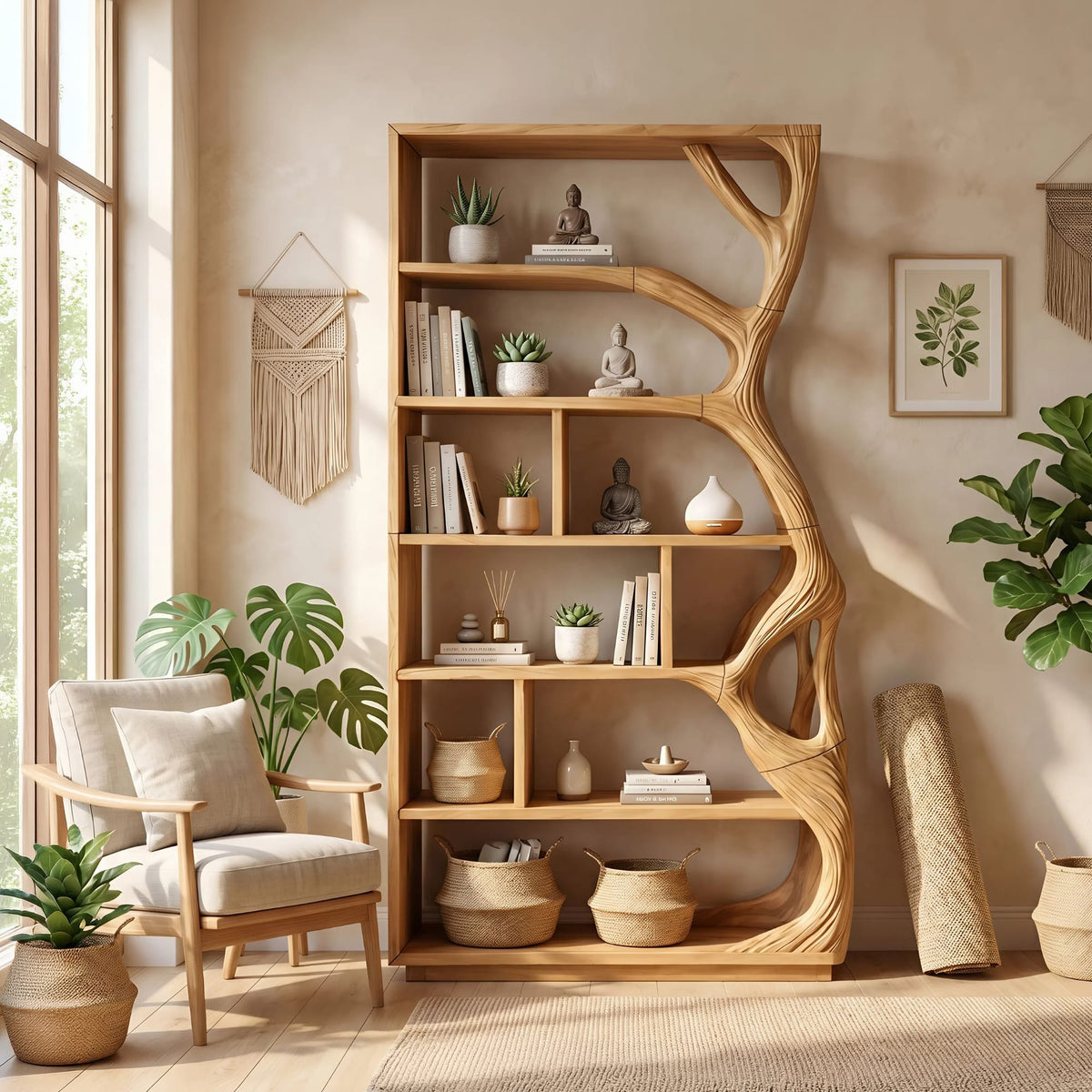 Geometric Contemporary Bookshelf