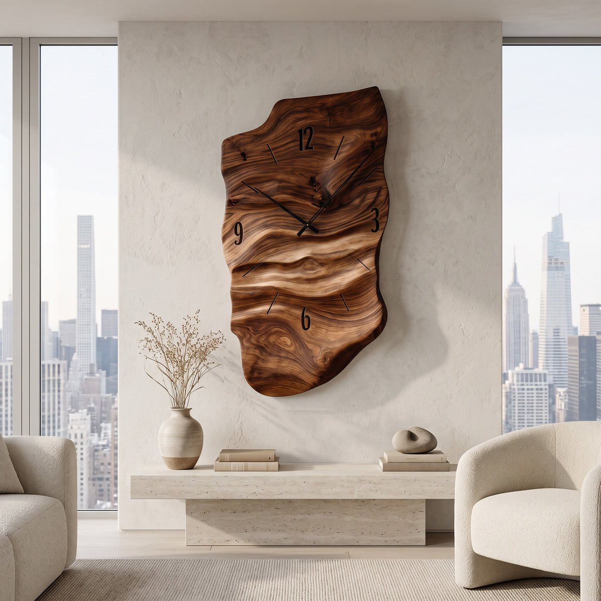 Modern Clock Abstract Wall Art
