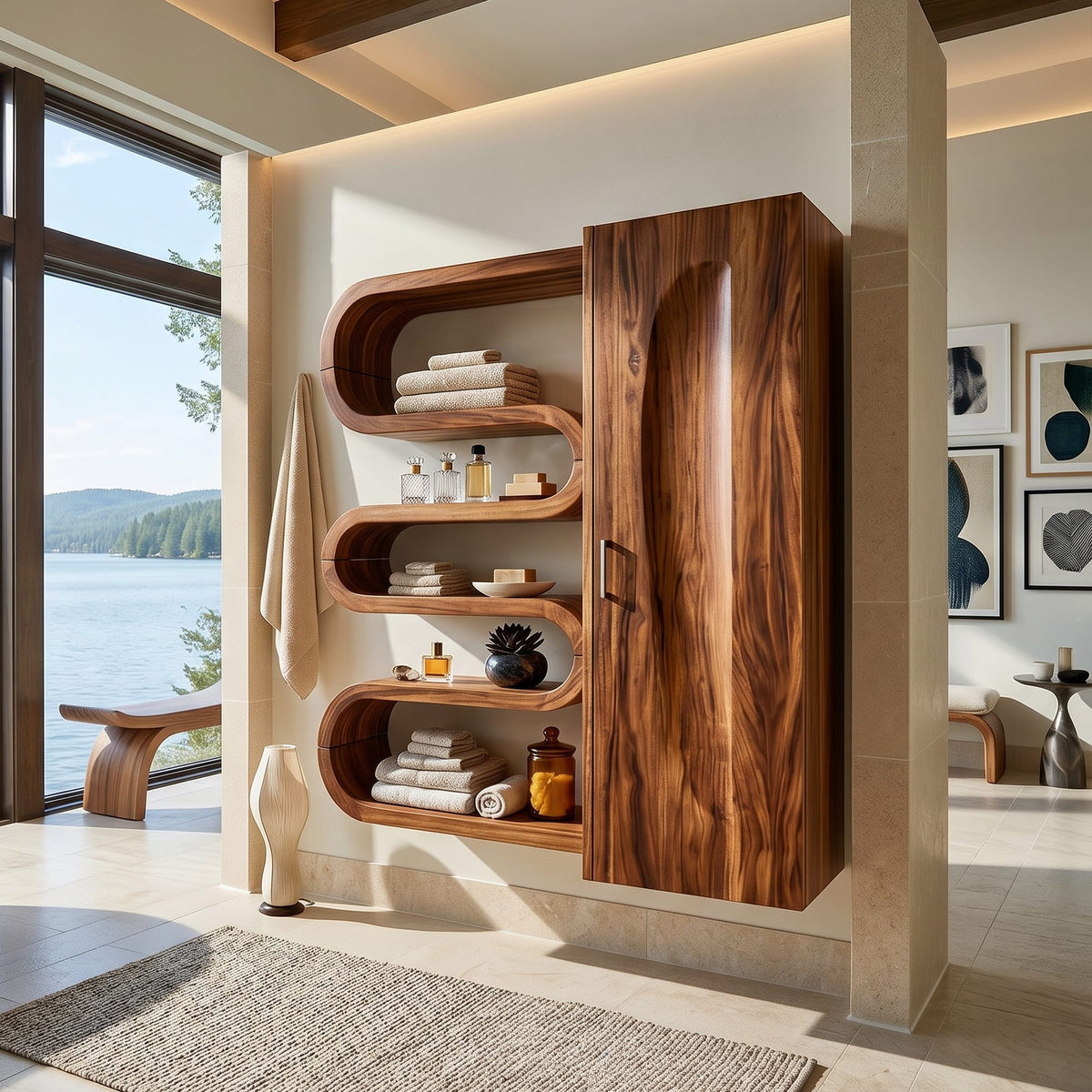 Sculptural Wellness Vanity