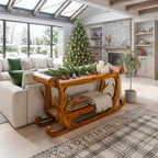 Sleigh Inspired Console Table