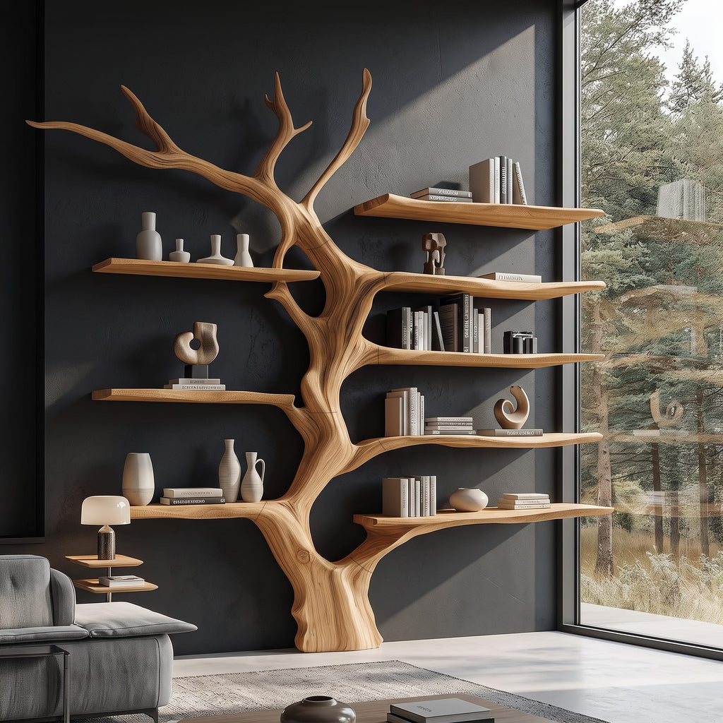 Sculptural Artistic Tree Bookshelf