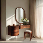 Minimalist Wall Mounted Vanity with Drawer, solid wood, built to order