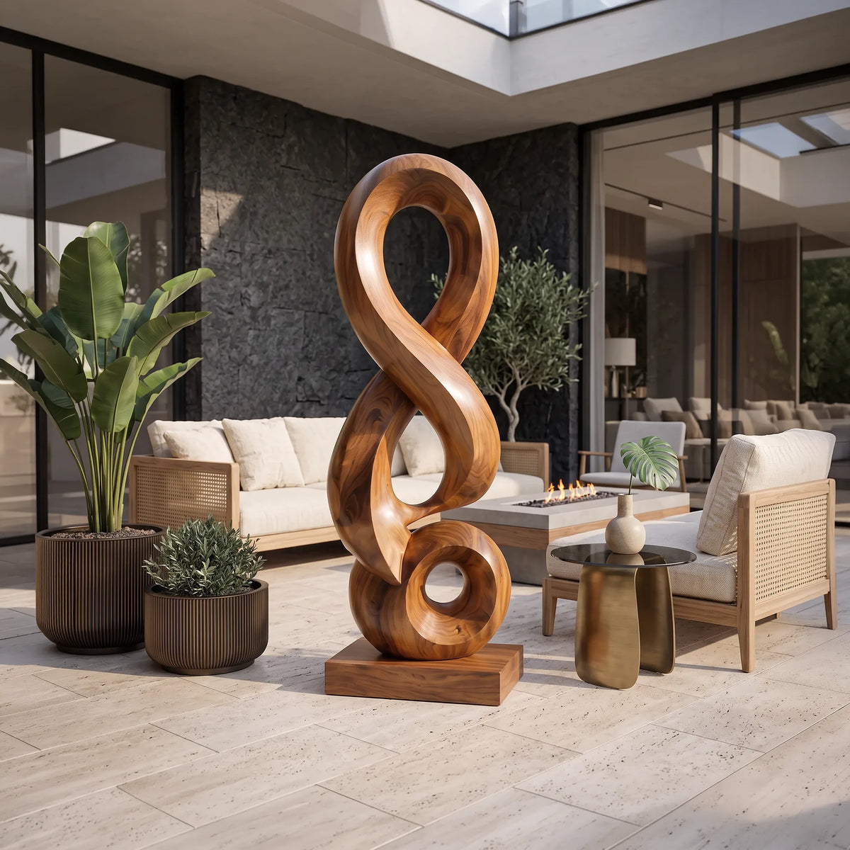 Abstract Sculpture, solid wood, built to order