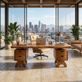 Contemporary Executive Desk Bedroom Office, solid wood, built to order