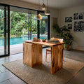 Solid Covered Dining Table