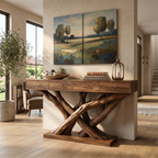 Organic Modern Twisted Root Console Table Entryway, solid wood, built to order