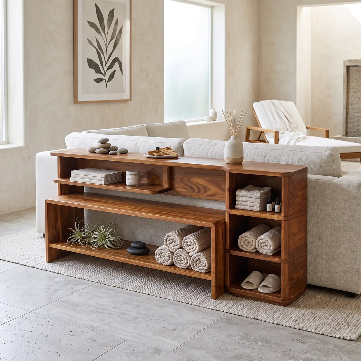 Minimalist Storage Console, solid wood, built to order