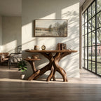 Japandi Minimal Solid Console Table