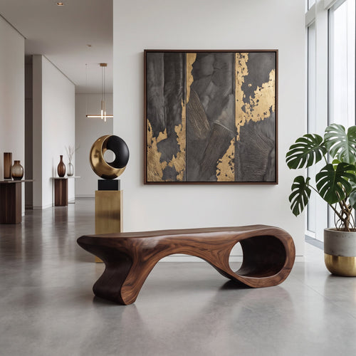 Artistic Sculptural Bench