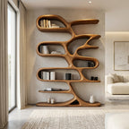 Contemporary Bookcase, solid wood, built to order