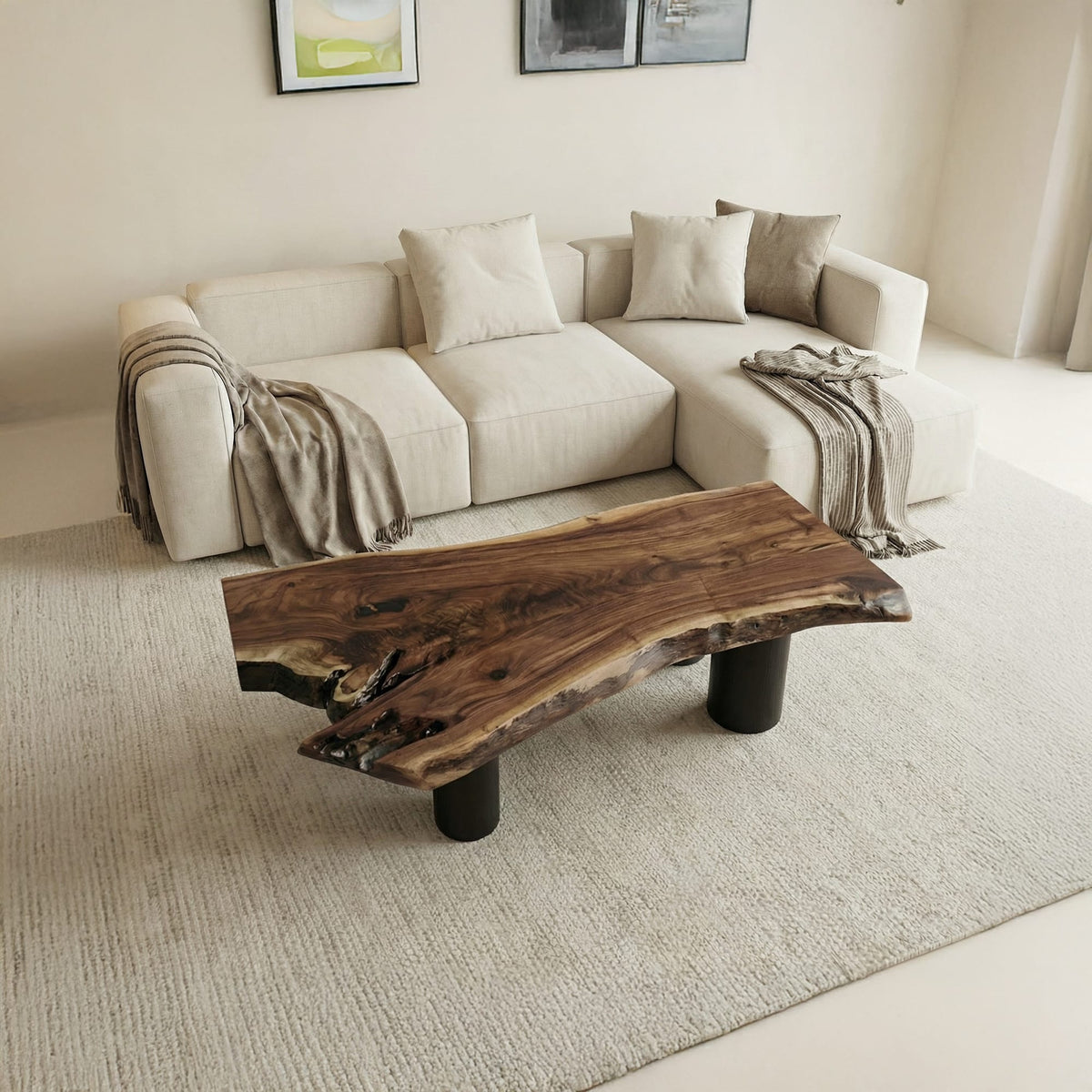 Organic Live Edge Lounge Coffee Table