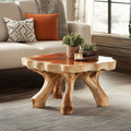 Handcrafted Coffee Table with Design, solid wood, built to order