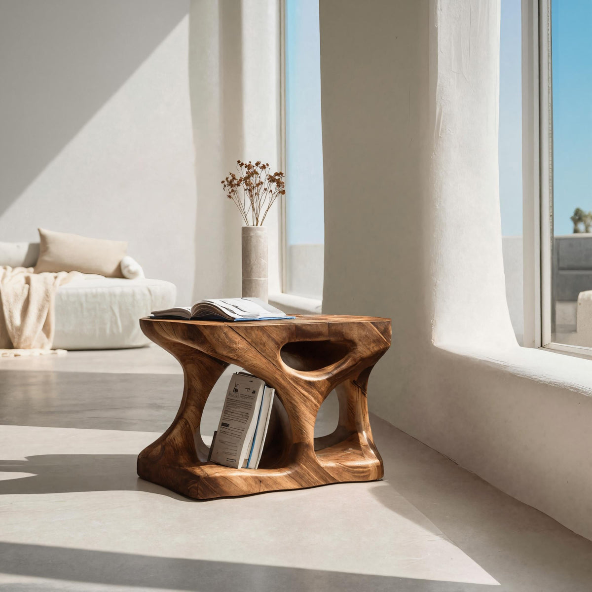 Curved Minimal Side Table