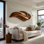 Modern Abstract Wall Art Design, solid wood, built to order