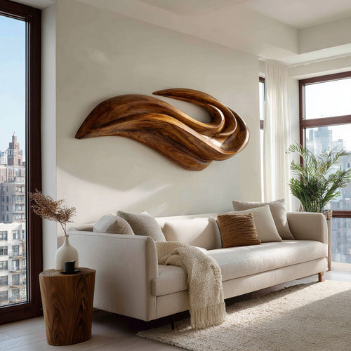 Modern Abstract Wall Art Design, solid wood, built to order