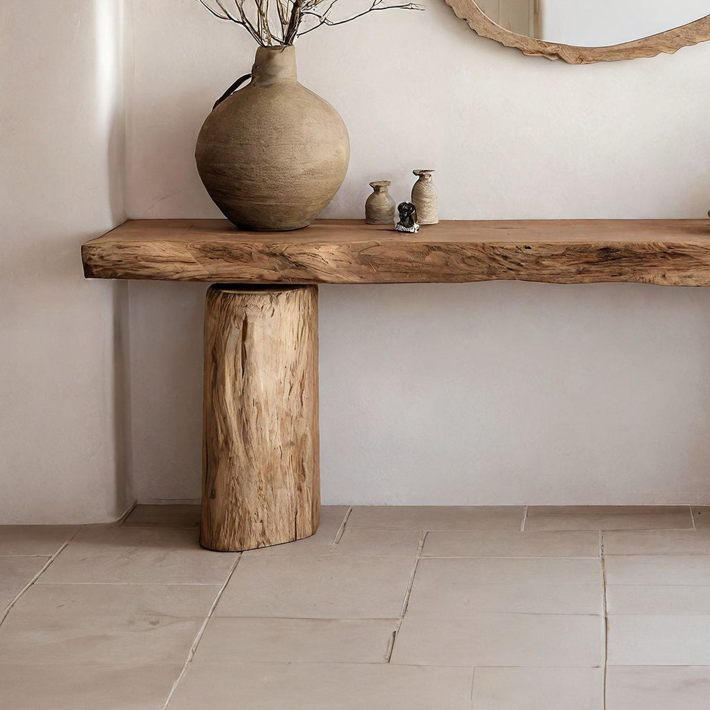 Reclaimed Wood Entryway Side Table, solid wood, built to order