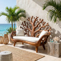 Modern Coral Bench