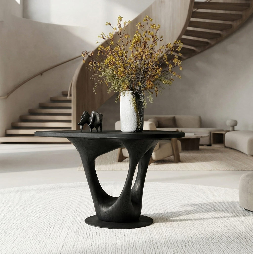 Sculptural Contemporary Side Table