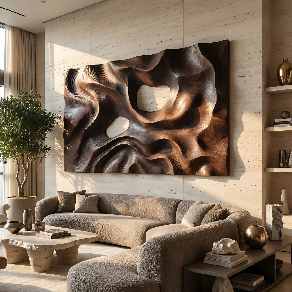 Textured Geometric Modern Wall Art