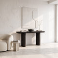 Midcentury Black Console Table Living Room, solid wood, built to order