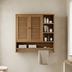 Solid Storage Cupboard Bath Shelf