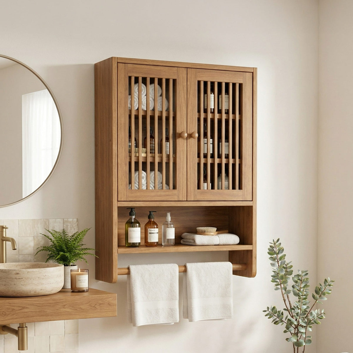 Storage Cupboard Bath Shelf