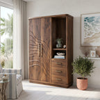 Modern Form Armoire, solid wood, built to order