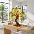 Contemporary Sculptural Tree Table Lamp, solid wood, built to order
