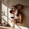 Curved Hallway Bookshelf