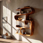 Curved Hallway Bookshelf